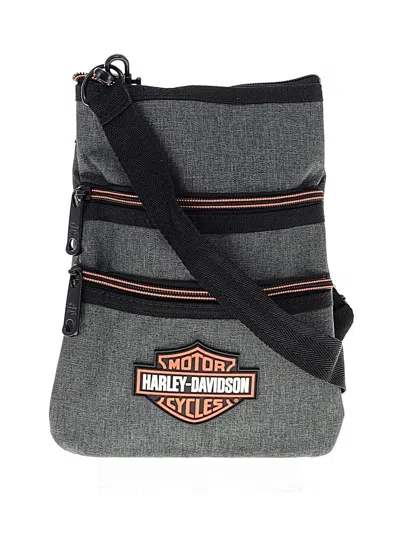 Pre-owned Harley Davidson Crossbody Bag In Gray