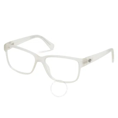 Harley Davidson Demo Rectangular Men's Eyeglasses Hd0981 026 53 In White