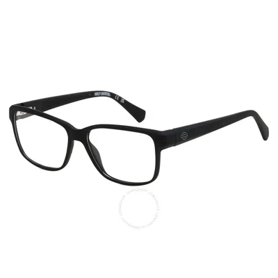 Harley Davidson Demo Square Men's Eyeglasses Hd0981 002 53 In Black