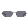 Harley Davidson Grey Gradient Rectangular Men's Sunglasses Hd0816x J42 59 In Gray