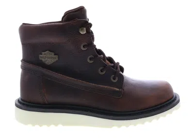 Pre-owned Harley-davidson Harleydavidson Marconi 5" Seam Boots (women's) Sneakers In Brown