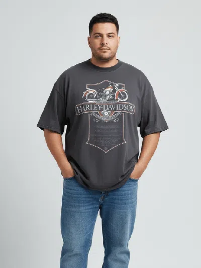 Pre-owned Harley Davidson Hawaii Vintage 90's Black Faded R