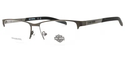 Harley Davidson Hd00015 009 Men's Glasses Gunmetal Size 58 - Free Lenses - Blue Light Block Available In Gray
