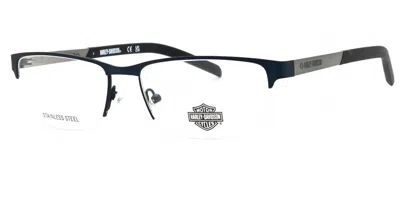 Harley Davidson Hd00015 091 Men's Glasses Blue Size 56 - Free Lenses - Blue Light Block Available In Black