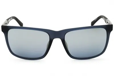 Harley Davidson Hd00020 Sunglasses In Matte Light Blue / Blue Mirror