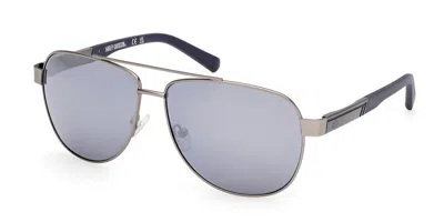 Harley Davidson Hd00021 11x Men's Sunglasses Silver Size 62