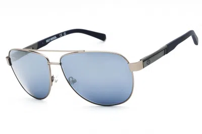 Harley Davidson Hd00021 Aviator Blue Mirror Sunglasses