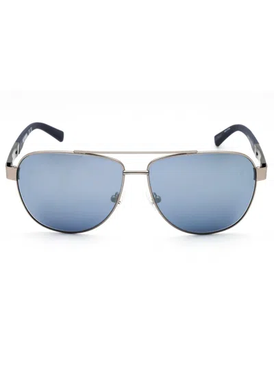 Harley Davidson Hd00021 Sunglasses In Matte Light Nickeltin / Blue Mirror