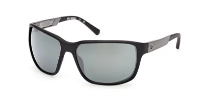 Harley Davidson Hd00026 02q Men's Sunglasses Black Size 61 In Matte Black