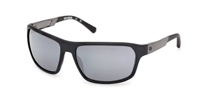 Harley Davidson Hd00027 02c Men's Sunglasses Black Size 61 In Matte Black