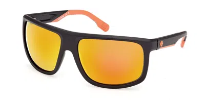 Harley Davidson Hd00029 02d Men's Sunglasses Black Size 66 In Matte Black
