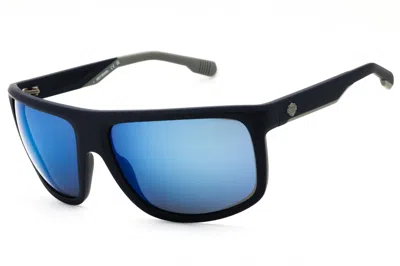 Harley Davidson Hd00029 Blue Mirror Lens Sunglasses In Black