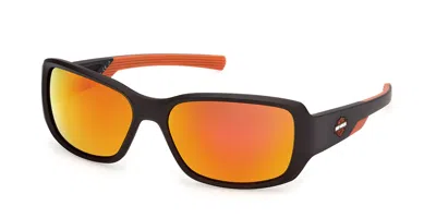 Harley Davidson Hd00030 02d Men's Sunglasses Black Size 60 In Matte Black