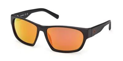 Harley Davidson Hd00031 02d Men's Sunglasses Black Size 62 In Matte Black