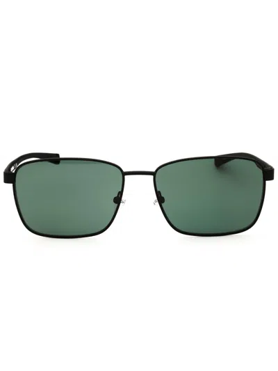 Harley Davidson Hd00033 Rectangular Metal Sunglasses In Black