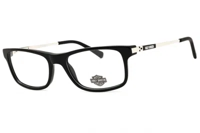 Harley Davidson Hd0143t Rectangular Acetate Eyeglasses In Black