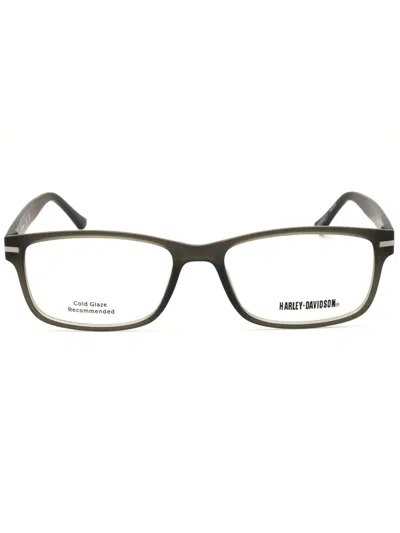Harley Davidson Hd0496 Eyeglasses In 020 - Grey/other/clear Demo Lens