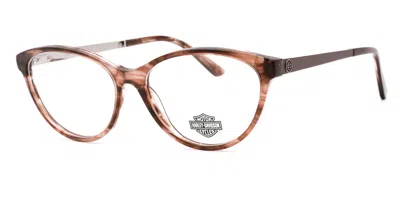 Harley Davidson Hd0570 081 Women's Glasses Purple Size 53 - Free Lenses - Blue Light Block Available In Burgundy