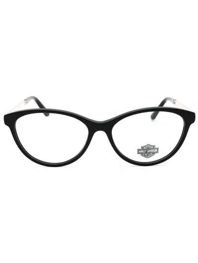 Harley Davidson Hd0570 Eyeglasses In Shiny Bordeaux / Clear Demo Lens
