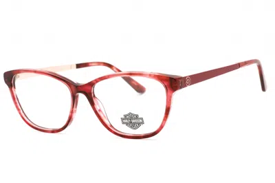 Harley Davidson Hd0571 Acetate Frame Eyeglasses In Bordeaux