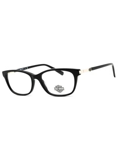 Harley Davidson Hd0578 Eyeglasses In 001 - Shiny Black/clear Demo Lens
