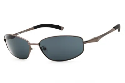 Harley Davidson Hd0816x Rectangular Metal Sunglasses In Gray