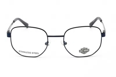 Harley Davidson Hd0881 Eyeglasses In Matte Blue / Clear Demo Lens