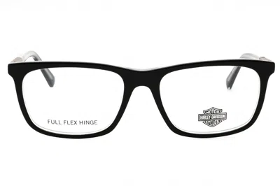 Harley Davidson Hd0975 Eyeglasses In 003 - Black/crystal/clear Demo Lens