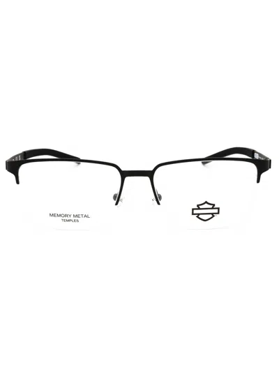 Harley Davidson Hd50019 Eyeglasses In 009 - Matte Gunmetal/clear Demo Lens