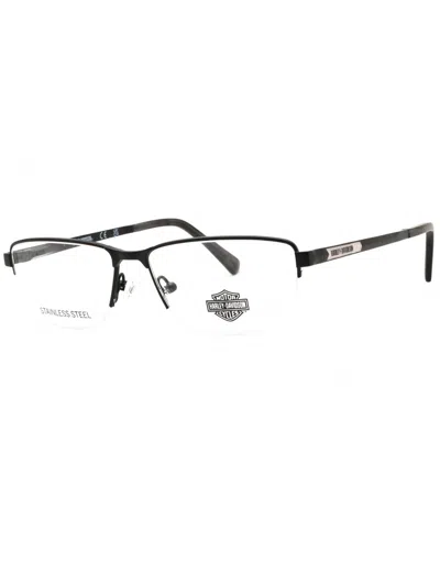 Harley Davidson Hd50032 Eyeglasses In 002 - Matte Black/clear Demo Lens