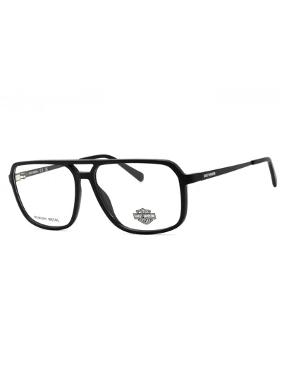 Harley Davidson Hd50069 Eyeglasses In 002 - Matte Black/clear Demo Lens