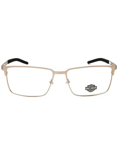 Harley Davidson Hd50101 Eyeglasses In Matte Light Nickeltin/clear Demo Lens