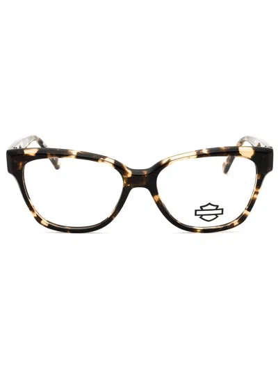 Harley Davidson Hd50106 Eyeglasses In Blonde Havana / Clear