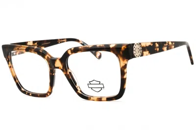 Harley Davidson Hd50107 Tortoiseshell Acetate Eyeglasses In Brown