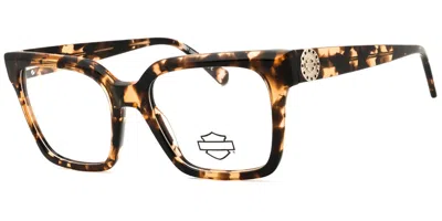 Harley Davidson Hd50107 053 Women's Glasses Tortoiseshell Size 52 - Free Lenses - Blue Light Block Available In Brown