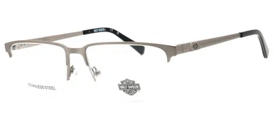 Harley Davidson Hd50113 011 Men's Glasses Silver Size 57 - Free Lenses - Blue Light Block Available In Gray
