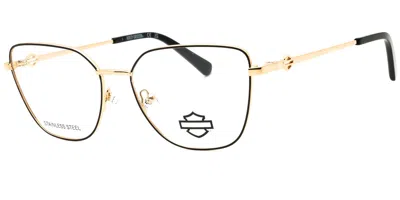 Harley Davidson Hd50118 001 Women's Glasses Black Size 54 - Free Lenses - Blue Light Block Available In Gold
