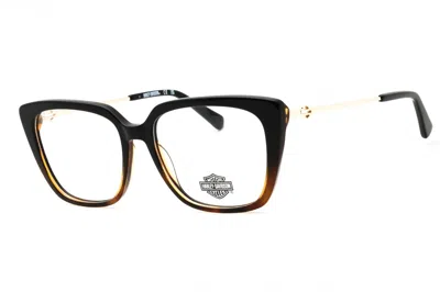 Harley Davidson Hd50119 Cat Eye Acetate Eyeglasses In Black