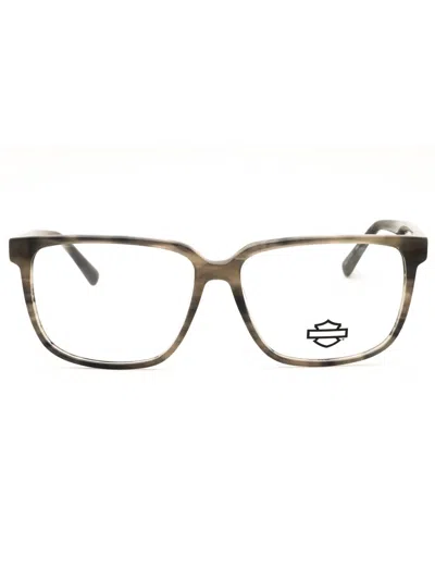 Harley Davidson Hd50123 Eyeglasses In Grey/other/clear Demo Lens