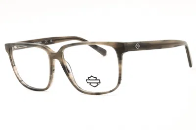 Harley Davidson Hd50123 Rectangular Acetate Eyeglasses In Gray