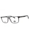 Harley Davidson Hd593 Rectangular Eyeglasses For Men In Brown