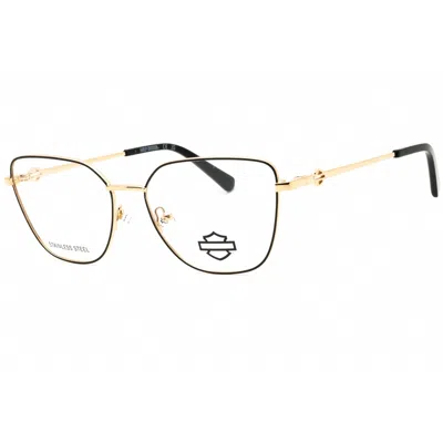 Harley Davidson Ladies Black Cat Eye Eyeglass Frames Hd50118