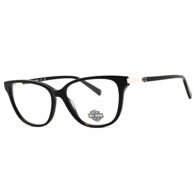 Harley Davidson Ladies Black Oval Eyeglass Frames Hd0577