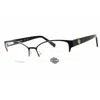 Harley Davidson Ladies Black Rectangular Eyeglass Frames Hd50109