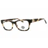 Harley Davidson Ladies Brown Rectangular Eyeglass Frames Hd50105