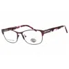 Harley Davidson Ladies Multi-color Rectangular Eyeglass Frames Hd0540