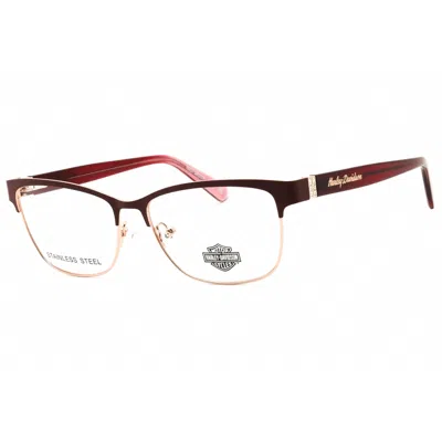 Harley Davidson Ladies Multi-color Rectangular Eyeglass Frames Hd50057