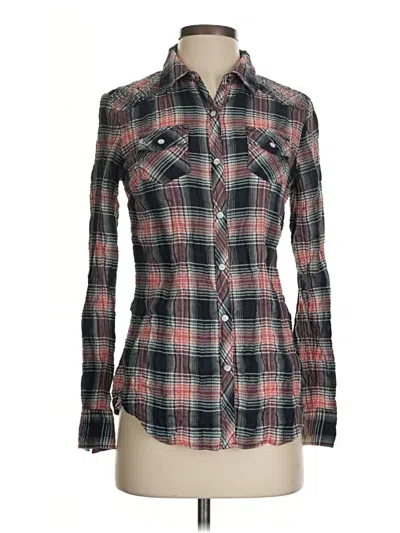 Pre-owned Harley Davidson Long Sleeve Button Down Shirt In Red