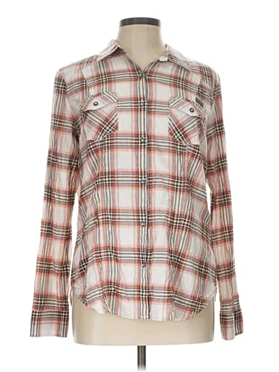 Pre-owned Harley Davidson Long Sleeve Button Down Shirt In Tan