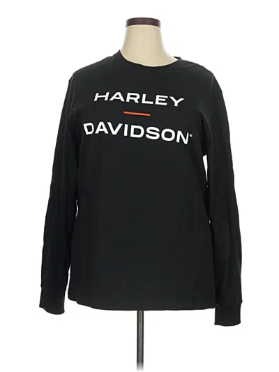 Pre-owned Harley Davidson Long Sleeve T-shirt In Black